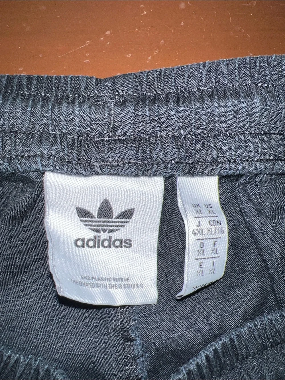 adidas Black Cotton Shorts with Trefoil Accent